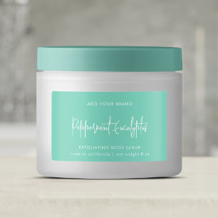 Editable Colors Script Minimalist Product Label