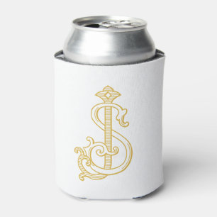 EDITABLE COLORS SJ Monogram JS Monogram Cozy Can Cooler