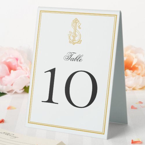 EDITABLE COLORS SL Monogram LS Monogram Table Sign