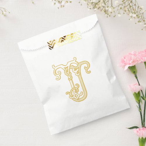 EDITABLE COLORS TJ Monogram JT Logo Gift Bag