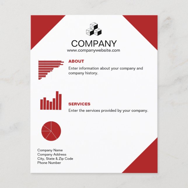 Editable Company Logo Flyer (Front)