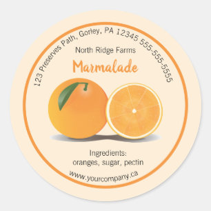 Editable Company Marmalade Label
