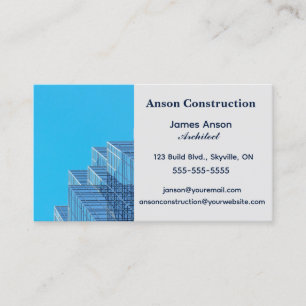 Editable Construction Architect Business Card