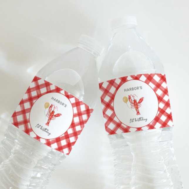 Editable Crawfish Water Bottle Labels (Creator Uploaded)