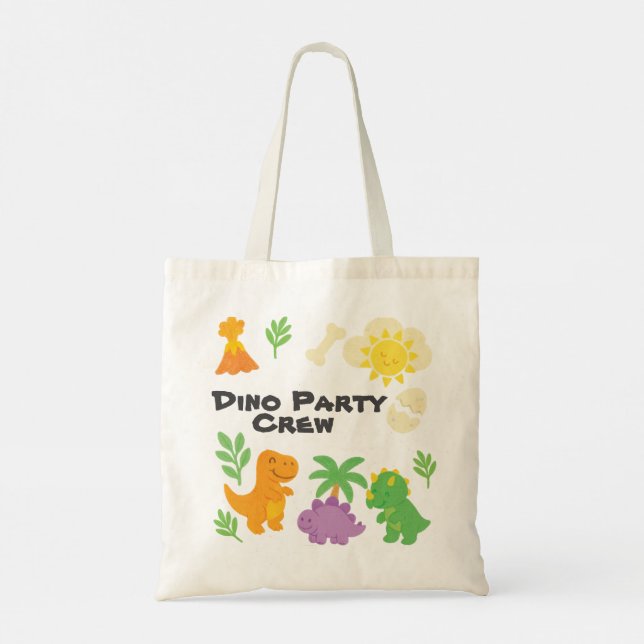Editable Crayon Style – Dinosaur Roarsome Tote Bag (Back)