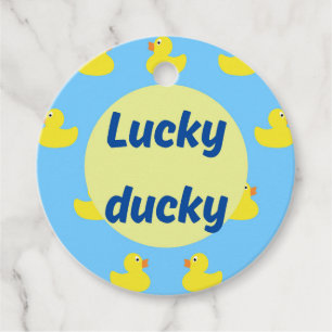 Editable Cruise Duck Favor Tags