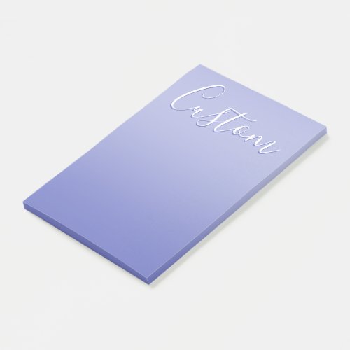 Editable Cursive Script  White  Purple Violet Post_it Notes