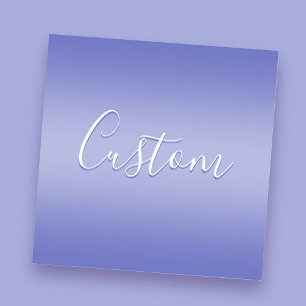Editable Cursive Script   White & Purple Violet Sticker