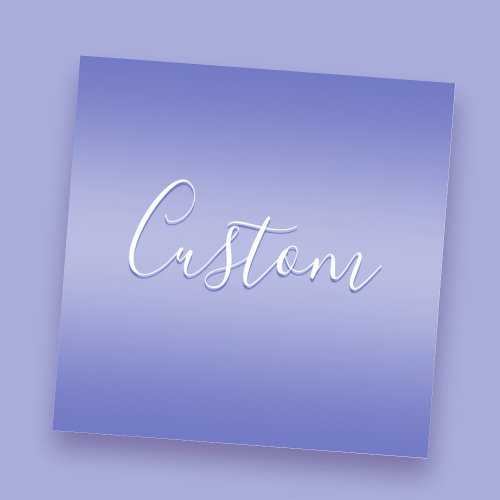 Editable Cursive Script  White  Purple Violet Sticker