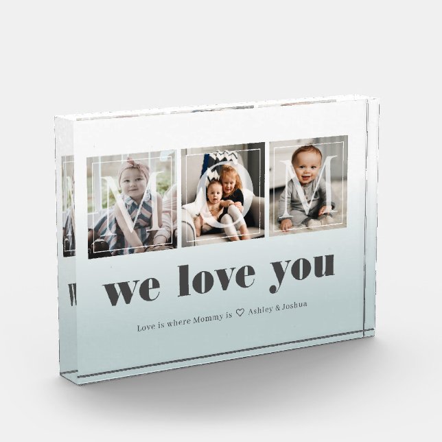 Editable Custom Photo Collage for Mom Block (Left)