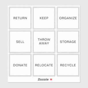 Editable Decluttering labels Home Organization 