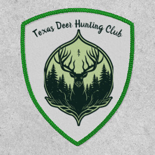 Editable Deer Hunting Club Patch