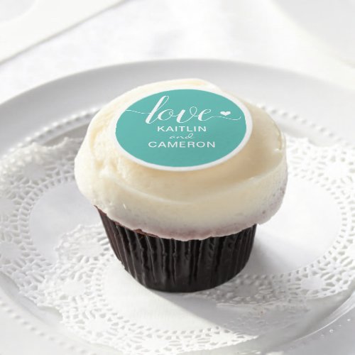 EDITABLE DESIGN COLOR Sweet Calligraphy Frosting Edible Frosting Rounds