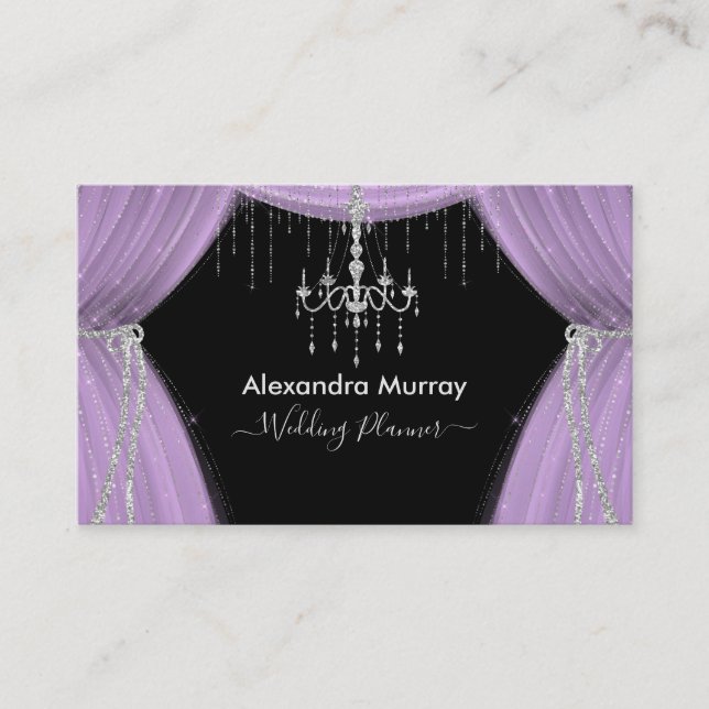 Editable Designer/Wedding Planner Business Card (Front)