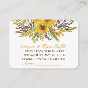 Editable Diapers Wipes Raffle Baby Shower Inserts