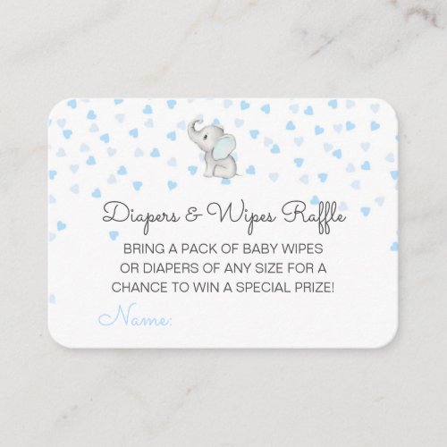 Editable Diapers Wipes Raffle Baby Shower Inserts
