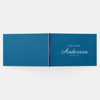 Editable Dual Color Wedding Script Guest Book