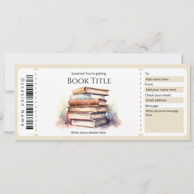  Editable E-Book Gift Certificate Template (Front)