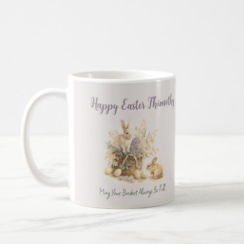 Editable Easter Bunny Mug