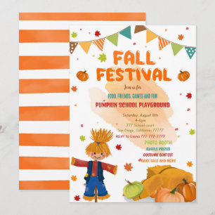 Editable Fall Party Invitation