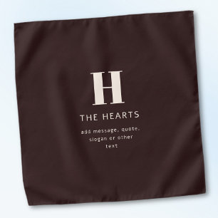 Editable Family Surname or Company Business Name  Bandana