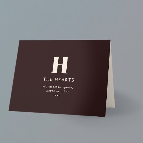 Editable Family Surname or Company Business Name  Card