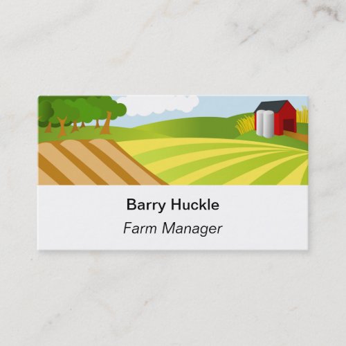 Editable Farm Agriculture Business Card