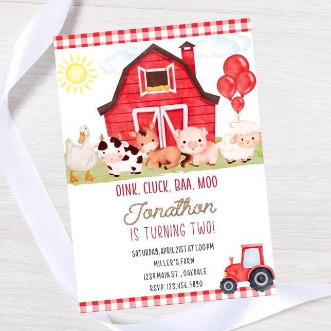 Editable Farm Birthday invitation-instant download Invitation (Creator Uploaded)