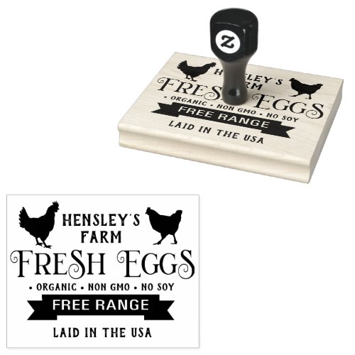 Editable Farm Fresh Eggs Carton Stamp Hens Banner