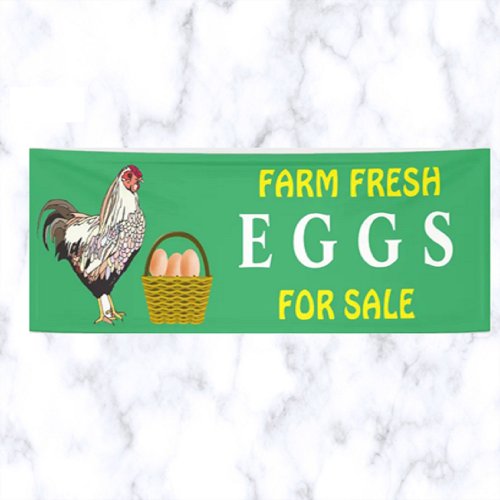 Editable Farm Fresh Eggs For Sale Banner