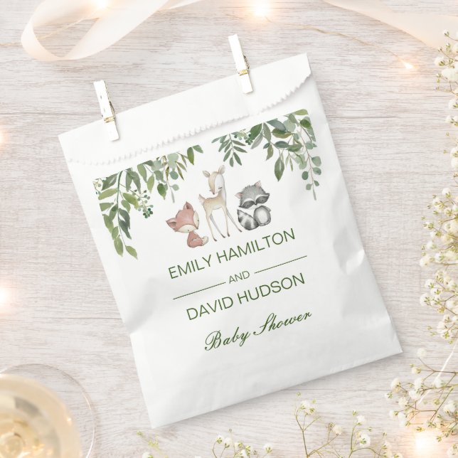 Editable Favor Bags, Wedding, Baby Shower, Bridal  Favor Bag (Clipped)