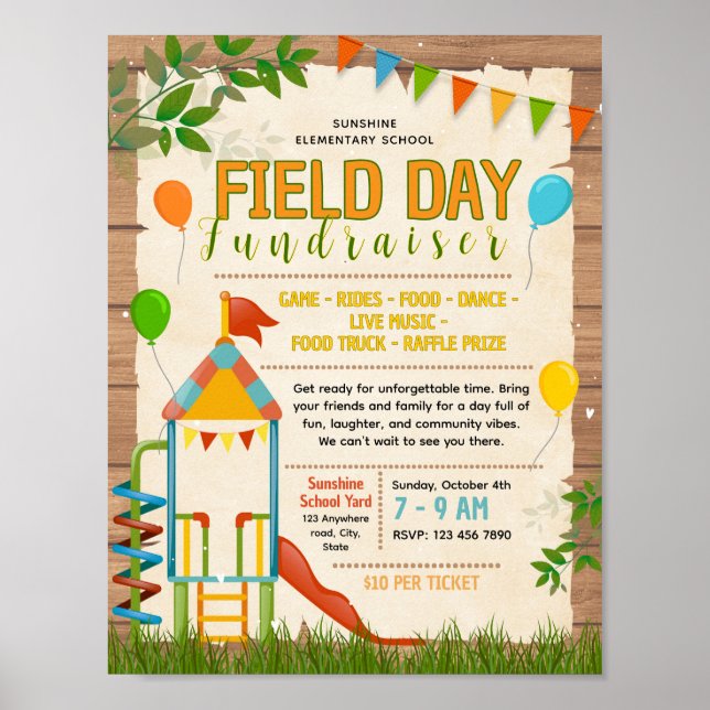 Editable fields day Flyer Poster (Front)