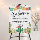 Editable Fiesta Cactus Welcome Sign Couples Shower