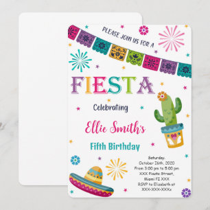 Editable Fiesta Invitation
