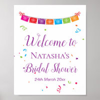 Editable Fiesta Party Welcome Sign 8x10