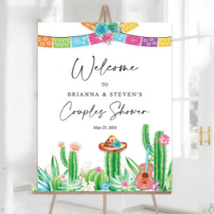 Editable Fiesta Taco 'bout love Welcome Sign, Coup Foam Board
