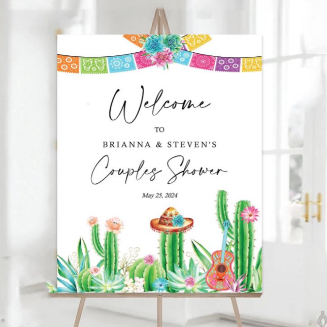 Editable Fiesta Taco 'bout love Welcome Sign, Coup Foam Board (Creator Uploaded)