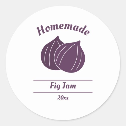 Editable Fig Jam Label Sticker