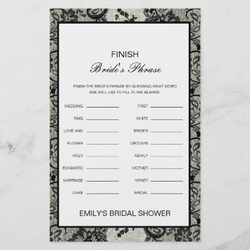 Editable Finish Bride and Grooms Phrase Bridal