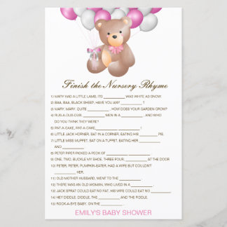 Editable Finish the Nursery Rhyme with Answer