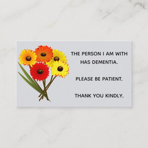 Editable Flowers Please Be Patient Card