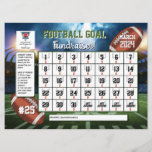 Editable Football Calendar Fundraiser Flyer  Invitation at Zazzle