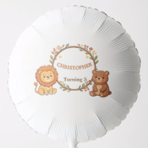 Editable Forest Animals Birthday