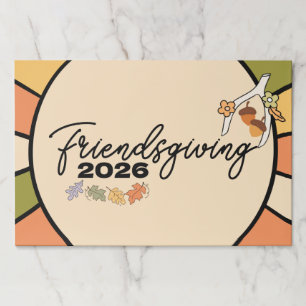 Editable Friendsgiving Paper Placemats