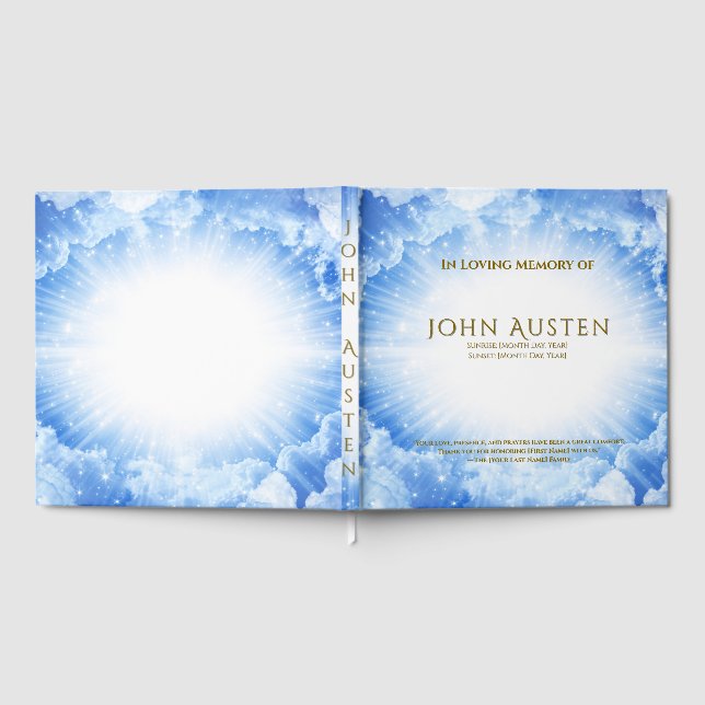 Editable Funeral Guest Book (Full)