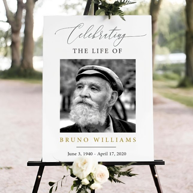 Editable Funeral Welcome Sign Celebration of LifE (Creator Uploaded)