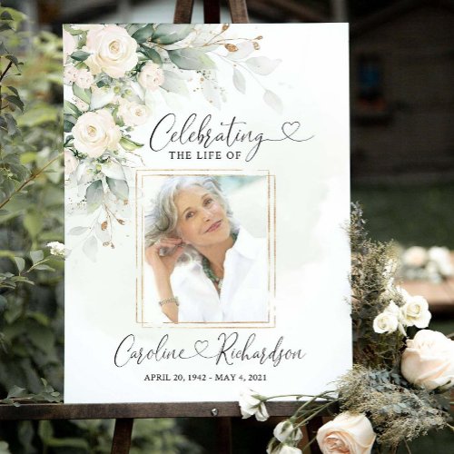 Editable Funeral Welcome Sign: Celebration of Life