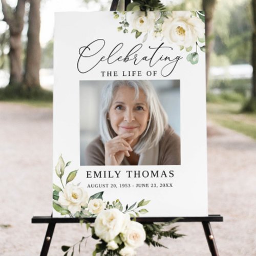 Editable Funeral Welcome Sign, In Loving Memory