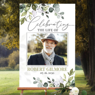 Editable Funeral Welcome Sign Template Celebration