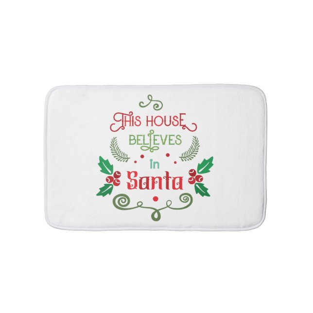 Editable Funny Christmas Quote Bathroom Mat (Front)